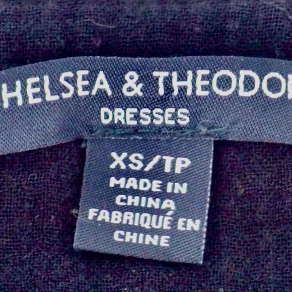 Chelsea & Theodore Women's Cotton Gauze Tiered Button Up Midi Dress XS ~Extra SM - Picture 6 of 7